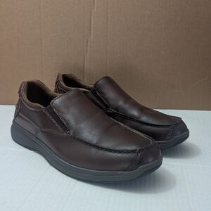 Florshein Men's 11.5M Great Lakes  Slip On Comfort Shoes Brown 13320-200